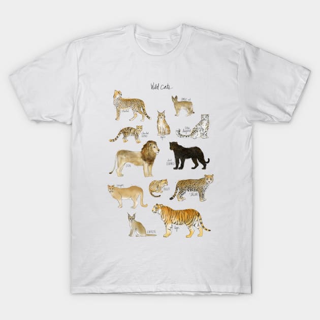 Wild Cats T-Shirt by Amy Hamilton
